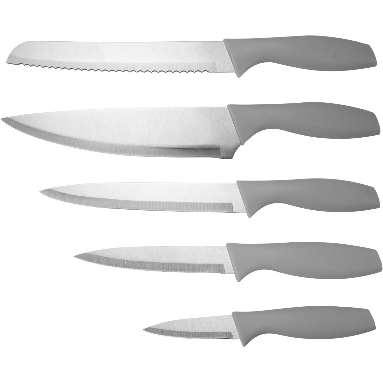 GUSTO CASA - Coltelli in acciaio con stand - set 5 pezzi